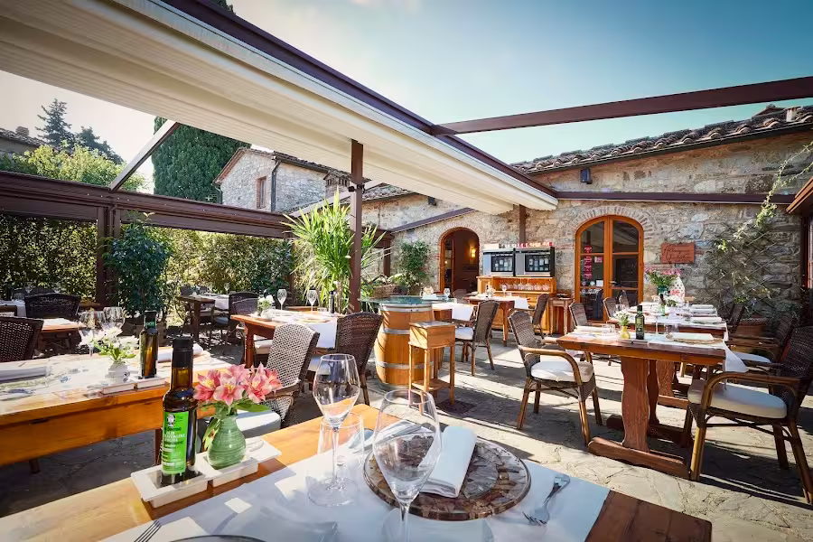 Albergaccio restaurant Castellina Chianti